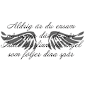 Miniatyrbild 2 av 2: Aldrig är du ensam Väggord Väggtext