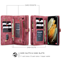 Miniatyrbild 2 av 5: Samsung Galaxy S21 Plus - CASEME 2-i-1 Multifunkti Red Röd