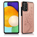 Miniatyrbild 1 av 5: Samsung A33 5G Stöttåligt Skal Korthållare 3-FACK Flippr V2 Rosa guld