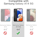Miniatyrbild 2 av 2: Samsung A14 Matt Svart Skal