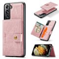 Miniatyrbild 2 av 5: Samsung Galaxy S21 - Elegant Skyddsskal med Kortfack Brun