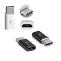 Miniatyrbild 4 av 4: Micro-USB till USB C (hane) Adapter - VIT vit