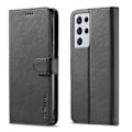 Miniatyrbild 4 av 5: Samsung Galaxy S21 Ultra - LC.IMEEKE Läder Fodral - Svart Black Svart