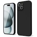 Miniatyrbild 1 av 3: iPhone 15 Matt Svart Skal - Extra Kamera Skydd iPhone 15 iPhone 15