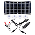Miniatyrbild 1 av 6: Bärbar solcellsladdare för batteriunderhåll, polykristallin silikonpanelsats för rena energilösningar i utomhusäventyr, 7,5W 12V solcell
