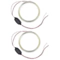 2 stk. 90 mm Cob Angel Eyes Canbus Led Angel Eyes Ring Light Drl For Dc