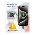 Miniatyrbild 3 av 4: INF Lightning (hona) till USB-C (hane) adapter, kompatibel med iPhone 15 Svart