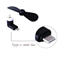 Miniatyrbild 3 av 3: USB-C Fläkt - Svart Svart