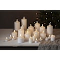 Miniatyrbild 2 av 5: Blockljus 2 -pack Flamme LED m timer, vita Vit