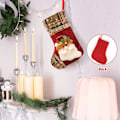 Miniatyrbild 3 av 7: Söta julstrumpor, högkvalitativt material som säkerställer återanvändbar hållbarhet och perfekt för juldekoration (3 st)