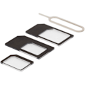 Miniatyrbild 4 av 5: SIM card adapter for micro/mini/nano SIM, black