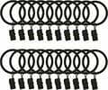 Set med 20 klämringar för gardiner 3,0 mm x 25 mm