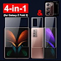 Miniatyrbild 3 av 5: 4-in-1 Samsung Galaxy Z Fold 2 Hydrogel Skärmskydd Transparent/Genomskinlig