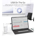 Miniatyrbild 4 av 4: USB 3.2 till USB-C OTG-adapter 10 Gbps Silver