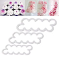 Miniatyrbild 1 av 4: 3-pack Rosutstickare - marsipan rosor - formar - bakning Vit