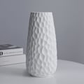 Miniatyrbild 2 av 5: Multifunktionell Modern Minimalistisk Vas, Djärv Geometrisk Design för Dekoration på Soffbord, Säker Förpackning Säkerställer Säker Ankomst (Vit, 12,4x25,5x7,5cm)