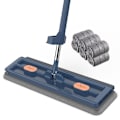 Miniatyrbild 1 av 5: Golvrengöringsmopp Hands-Free Squeeze Mops Hemstädning Mikrofiber Roterande Mopp Golvtvätt Kvastar, Marinblå