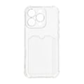 Miniatyrbild 4 av 5: iPhone 16 Pro Max Mobilskal Stöttåligt med Korthållare - Transparent Transparent