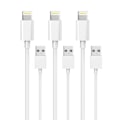 Miniatyrbild 1 av 3: 3-pack Lightning laddare iPhone 13/12/11/ Xs/Max/X/8/7/6/5/SE Vit