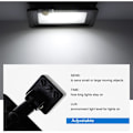 Miniatyrbild 2 av 4: Superstark LED-strålkastare utomhus, IP65 vattentät utomhusbelysning med rörelsesensor, gjuten aluminiumkapsling för utomhussäkerhet, allmänt bruk