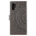 Miniatyrbild 3 av 5: Samsung Galaxy A32 5G - Mandala Läder Fodral - Grå Grey Grå