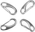 4 Stycken 50mm Rostfritt Stål Klätterkarbinhake Spänne Silver Sp