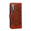 Miniatyrbild 3 av 5: Samsung Galaxy S21 - Mandala Läder Fodral - Brun Brown Brun