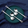 Miniatyrbild 4 av 6: Kärleks Sked Kollektion, Rostfritt Stål Hjärtformad Set För Oförglömliga Gåvor, Slät Finish Köksredskap, Perfekt För Te Och Desserter