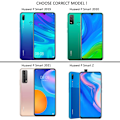 Miniatyrbild 2 av 5: Huawei P Smart 2019/2020/2021/Z skal mobilskal fodral Army - Transparent Huawei P Smart 2019