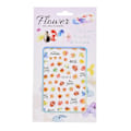 Miniatyrbild 3 av 5: 2 stora ark nagelstickers blommor slumpas
