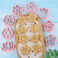 Miniatyrbild 3 av 5: 8st/ Set Blomma Form Cookie Form Cookie ter Baking Tools Party