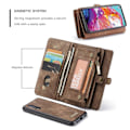 Miniatyrbild 2 av 5: CaseMe Samsung Galaxy A70 fodral med blixtlås - Brun Brun