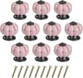 10 Stycken Rosa Skåpknopp Rund Dörrknopp Pumpa Form Drag H