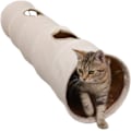 Miniatyrbild 1 av 6: Hopfällbar kattunnel, prasslande tunnel, lektunnel 120 cm, katt leksakstunnel med plyschboll