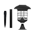 Miniatyrbild 1 av 7: Utomhus Solcellsdriven Husformad LED-lampa, Energibesparande Trädgårdslandskapslampa Med Automatisk Sensor För Vitt Varmt Ljus, Solcellspelarlampor