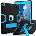 Miniatyrbild 1 av 5: Cantis- case för ipad 9:e generationen/iPad 8:e generationen/iPad 7:e generationen, tunt, kraftigt stötsäkert, robust case med inbyggt