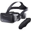Miniatyrbild 1 av 4: Headset 3D VR-glasögon Virtual Reality-glasögon PC-spel för 4,7-6,7 tum, Android/iPhone-smartphones, HD, blått ljus, (svart)