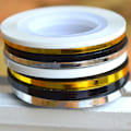 Miniatyrbild 3 av 5: Striping tape , nageltejp , Extra tjock! Vit