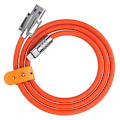 Miniatyrbild 1 av 5: 2m 120W snabb iphone laddare orange - USB-A till Lightning orange