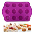 Miniatyrbild 1 av 5: 3-pack Muffinsform - Minimuffins - Muffinsplåt - Bakform - Lila