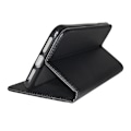 Miniatyrbild 3 av 4: Texture Book Slim Samsung Galaxy A9 2018 Plånboksfodral Svart Svart