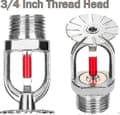 Miniatyrbilde 2 av 5: 5 stk. Brannsprinklerhode 3/4 tommer Pendeltype 155 Vannspray Ned 68 Messing Sprinklerhoder 3/4\" Npt