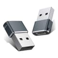 Miniatyrbillede 2 af 5: 4-pak USB til USB-C-adapter, Type-C han til A han bilopladerkonverter til ny iPhone 16 Pro Max Plus 15 14 13