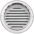 Luftventilbeskytter i rustfrit stål, lamelrist, dækker ventilationsåbning, rund hætte