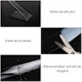 Miniatyrbild 2 av 3: Återanvändbar NanoTejp Dubbelhäftande Transparent 3 m 3-Pack
