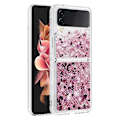 Miniatyrbild 5 av 5: Glitter Bling TPU Case Samsung Galaxy Z Flip 4 Roséguld