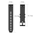 Miniatyrbild 4 av 4: Silikonarmband Garmin Fenix 5/5 Plus Svart