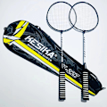 Miniatyrbild 4 av 5: Badmintonracket Dubbelracket Slitstark 2 racketar black C