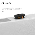 Miniatyrbild 3 av 3: Dammplugg Silikon USB-C 3-pack Svart