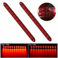 2PCS Röda 11-LED Bil Lastbil Sidomarkering Blinkers Broms Baklykta